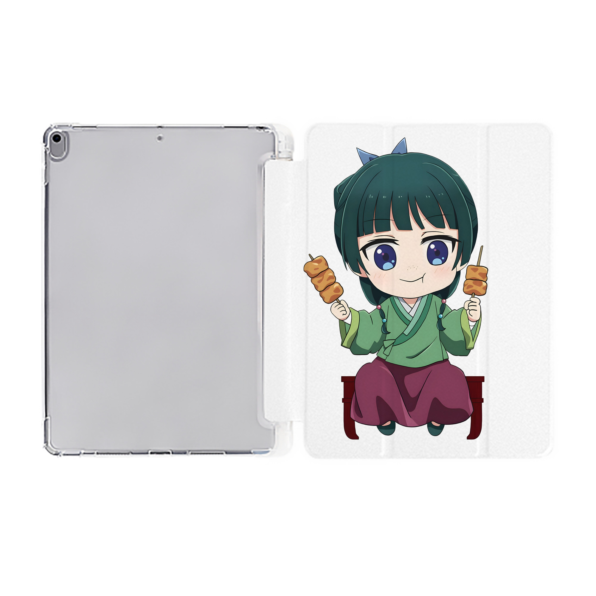 （画像用） 薬屋のひとりごと The Apothecary Diaries IPad ケース ペン収納付き 三つ折りスタンド PUレザー×シリコン 対応機種9.5/10.5/10.9インチ
